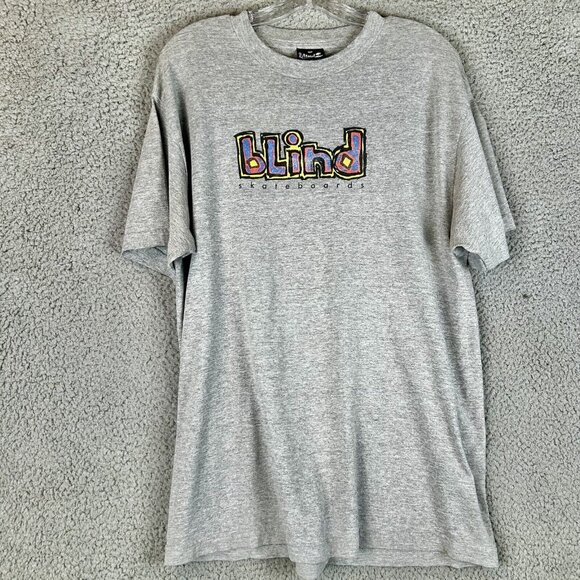 Vintage 90s Blind Skateboards Logo T Shirt Size Large